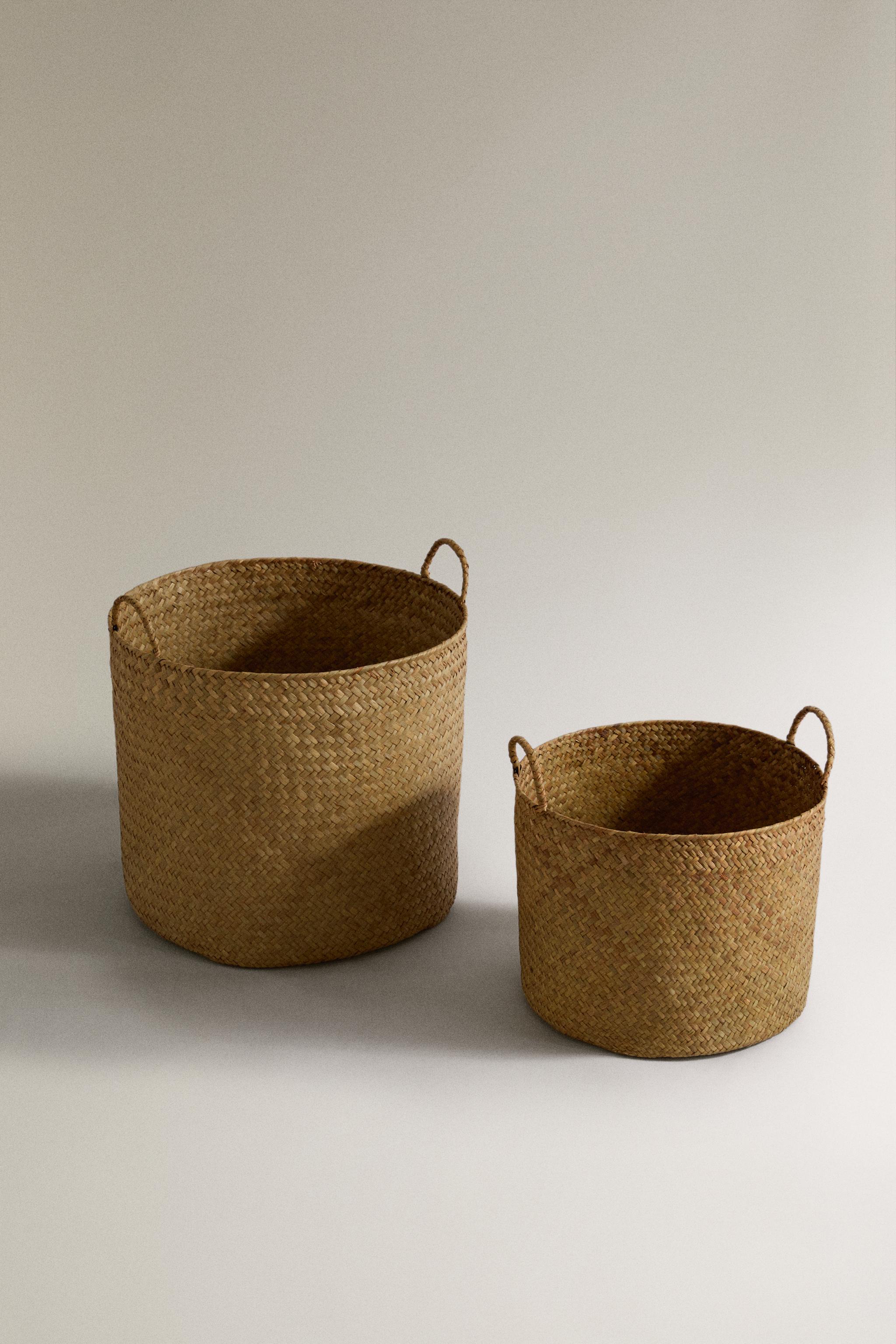 ROUND BASKET WITH HANDLE